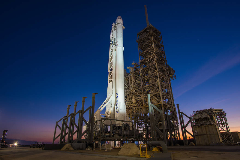 An image of SpaceX's Falcon 9