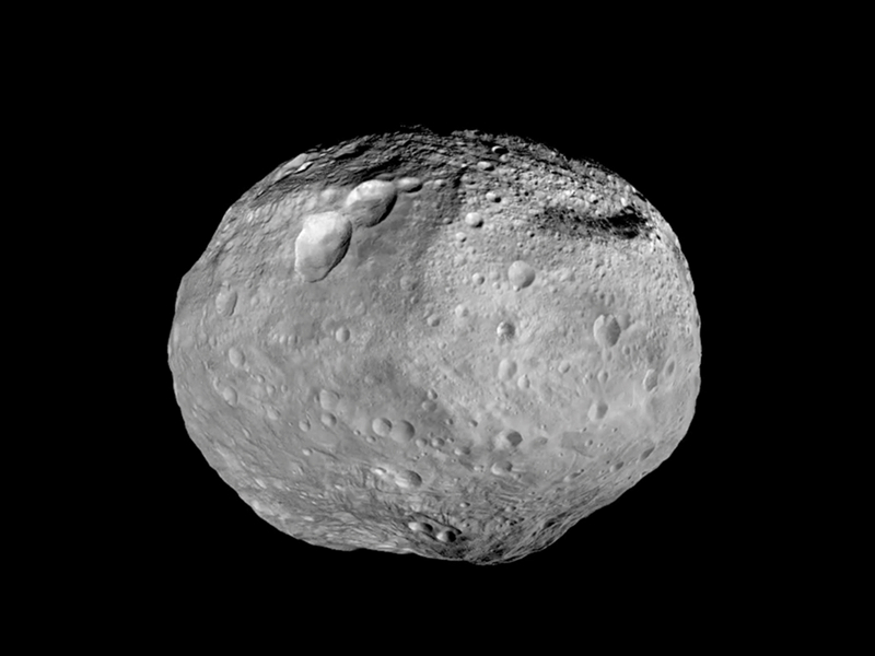 An image of an asteroid